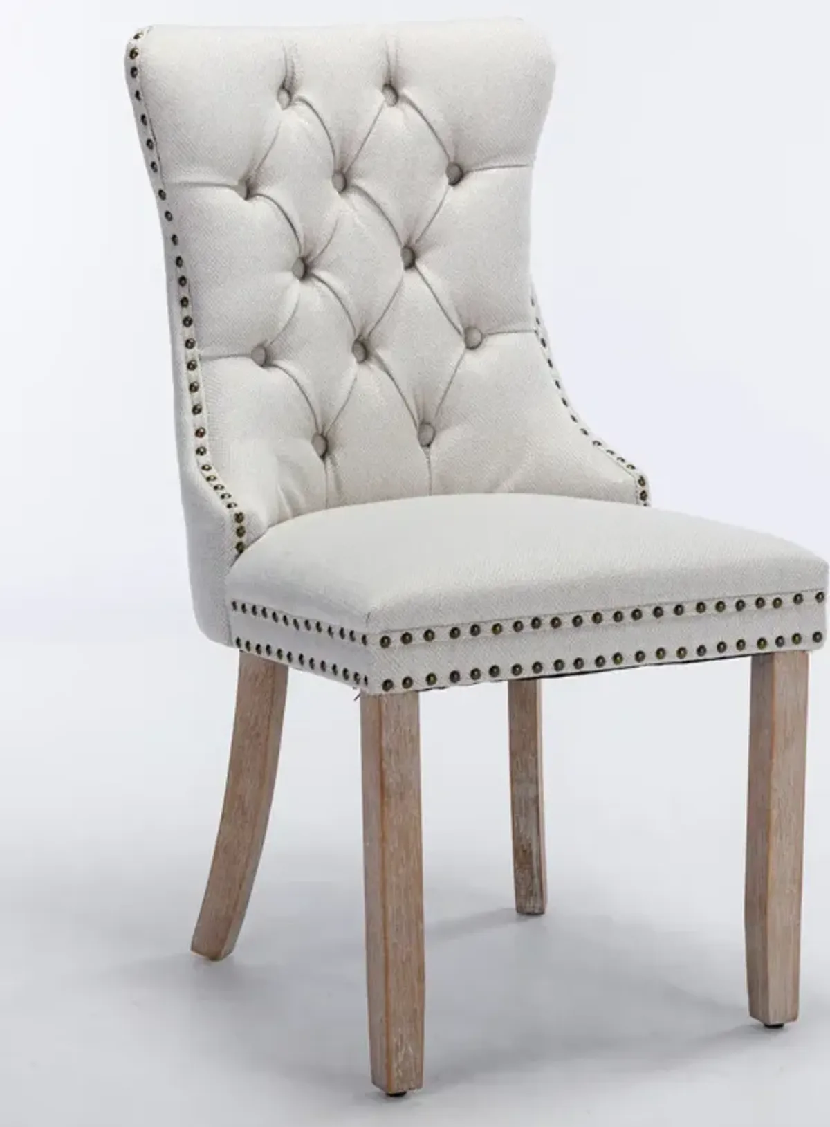 Contemporary Flax Upholstered Dining Chair Set