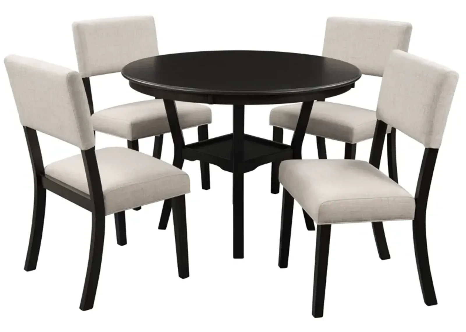 Merax 5-Piece Kitchen Dining Table Chair Set for Dining Room