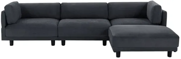 Upholstery Convertible Sectional Sofa, L Shaped Couch With Reversible Chaise