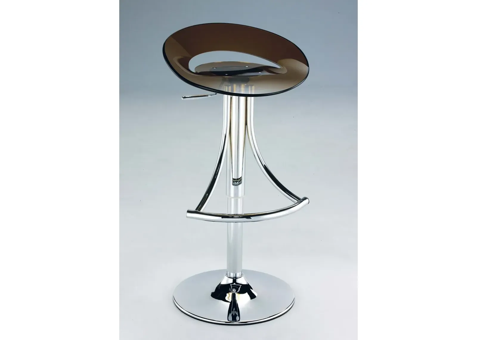 ARCRYLIC BAR STOOL, SMOKE