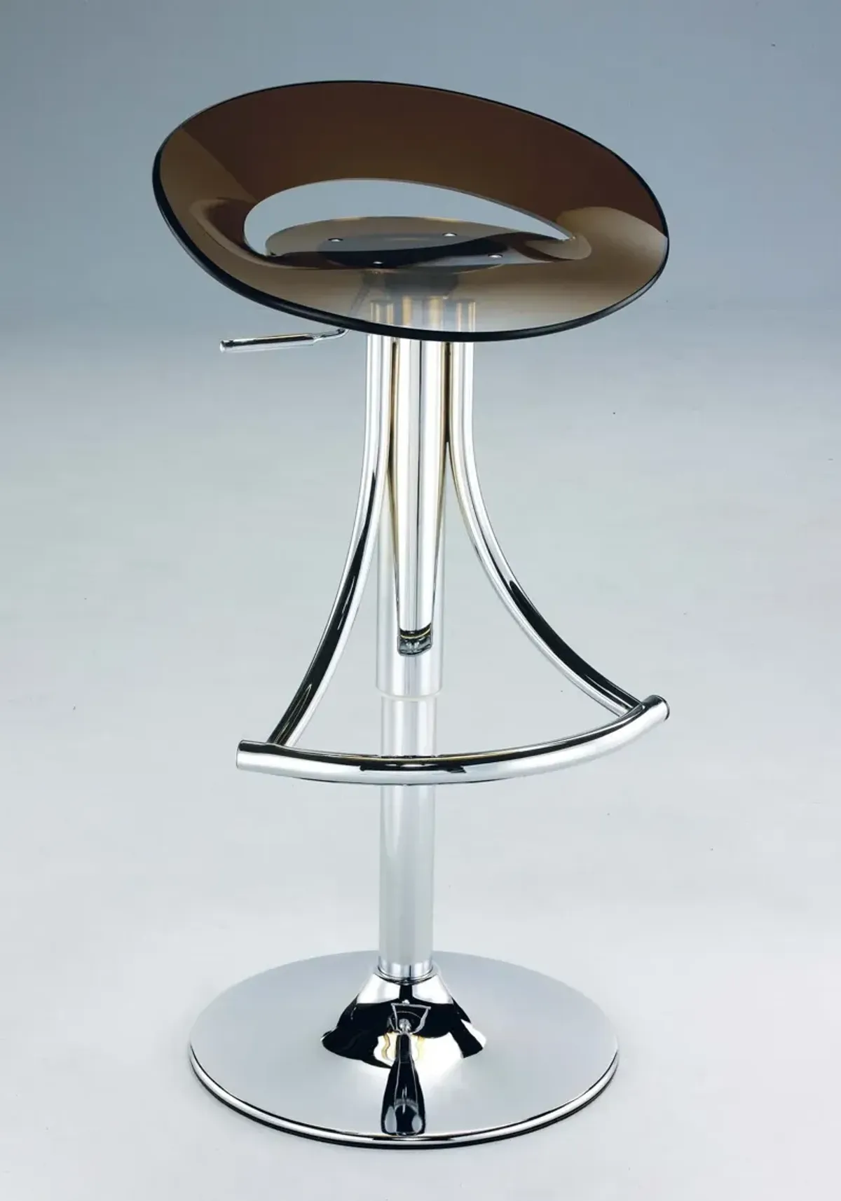 ARCRYLIC BAR STOOL, SMOKE