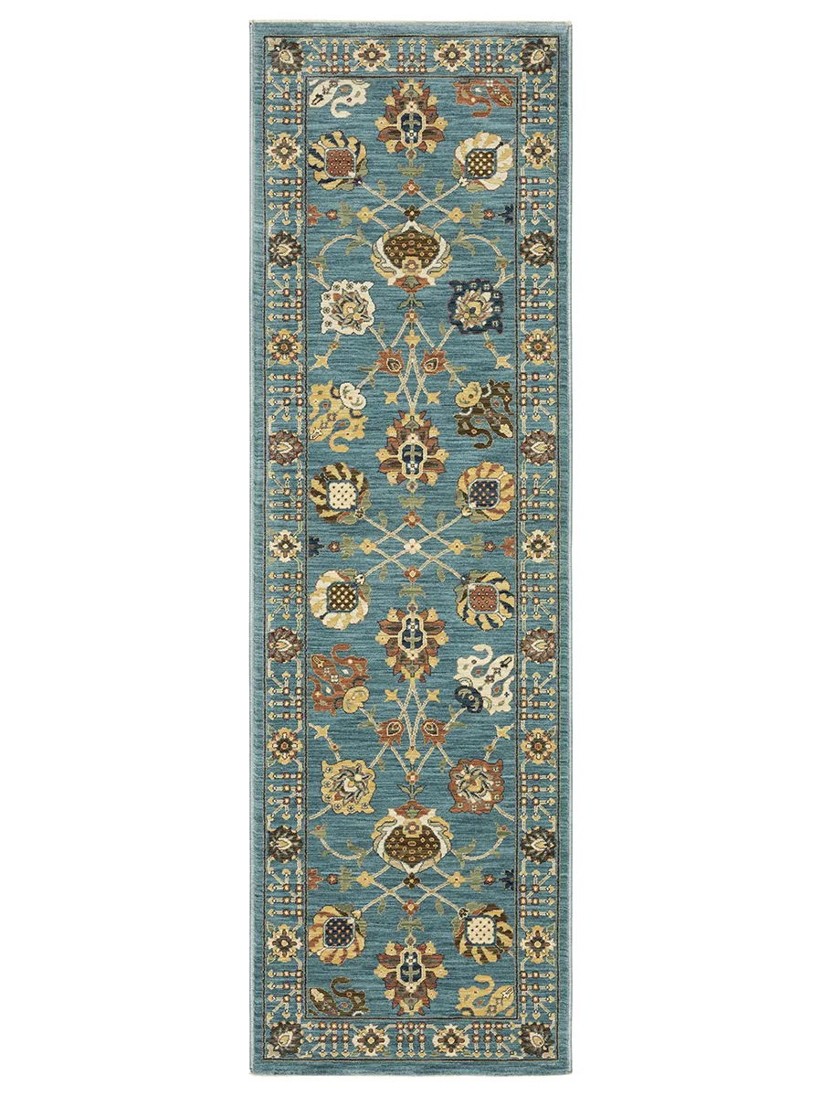 Francesca 2'3" x 7'6" Blue Rug