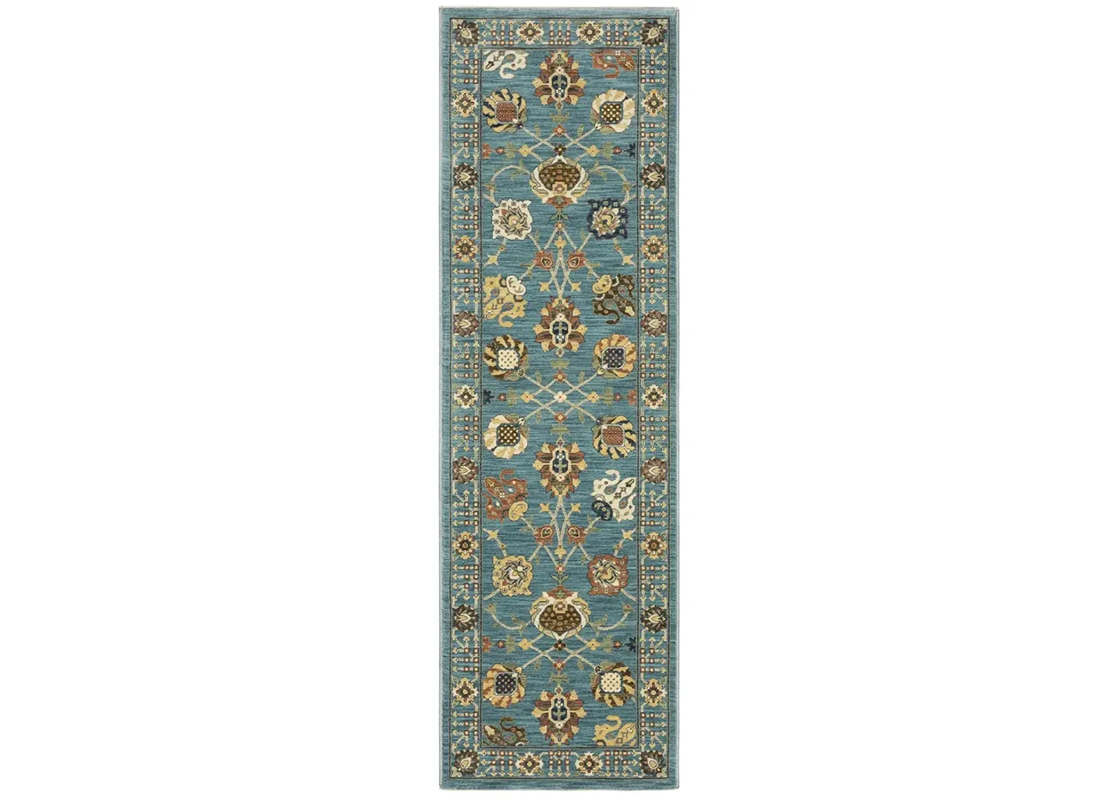 Francesca 2'3" x 7'6" Blue Rug