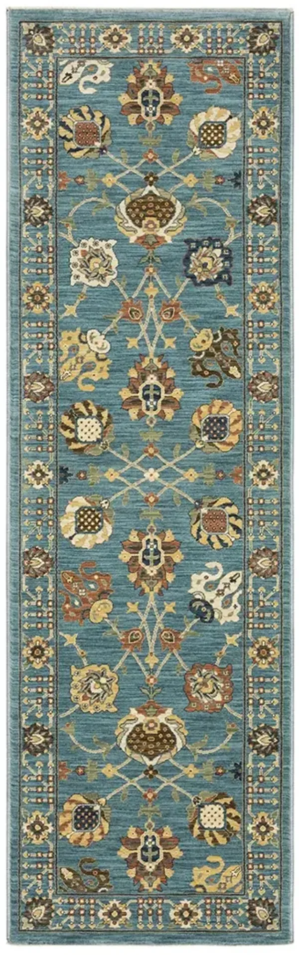 Francesca 2'3" x 7'6" Blue Rug