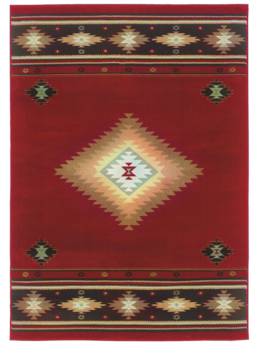 Hudson 7'8" Red Rug