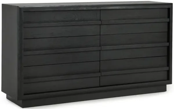 Kosas Home Sedona Six-Drawer Oak Dresser in Black