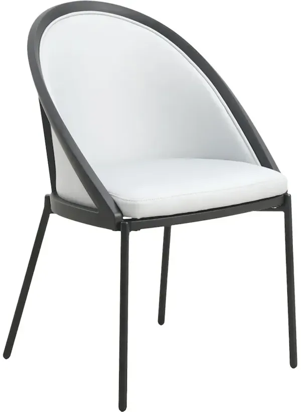 LeisureMod Urbane Collection Modern Dining Chair in Light Grey