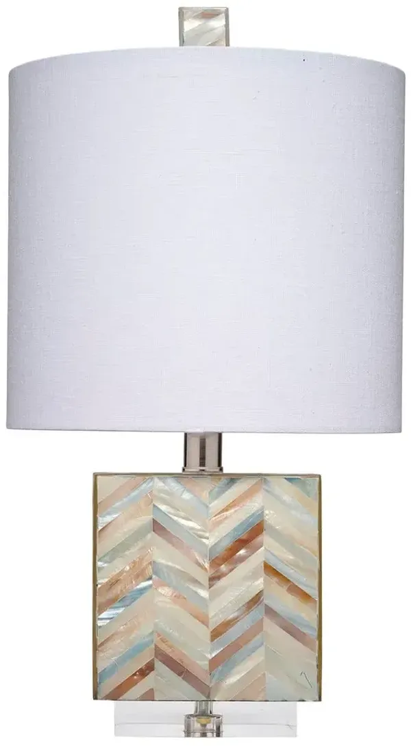 Garbo Table Lamp, Mixed Blue
