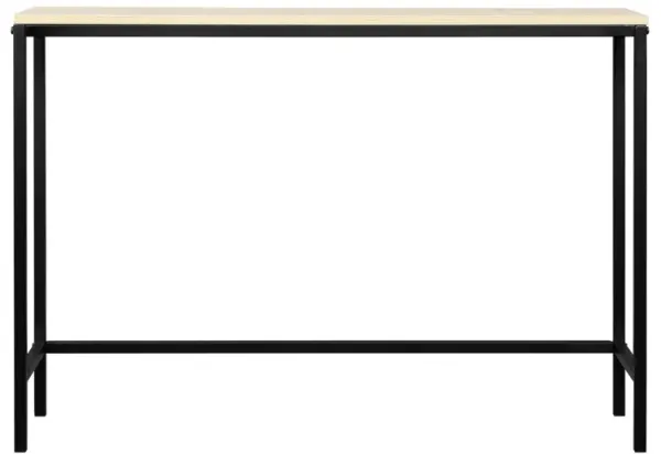 Industrial Style Porch Table with Single-Layer Triamine Board Stylish Entryway or Hallway Accent