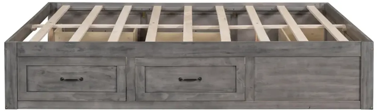 Merax Platform Bed with 6 Storage Drawers