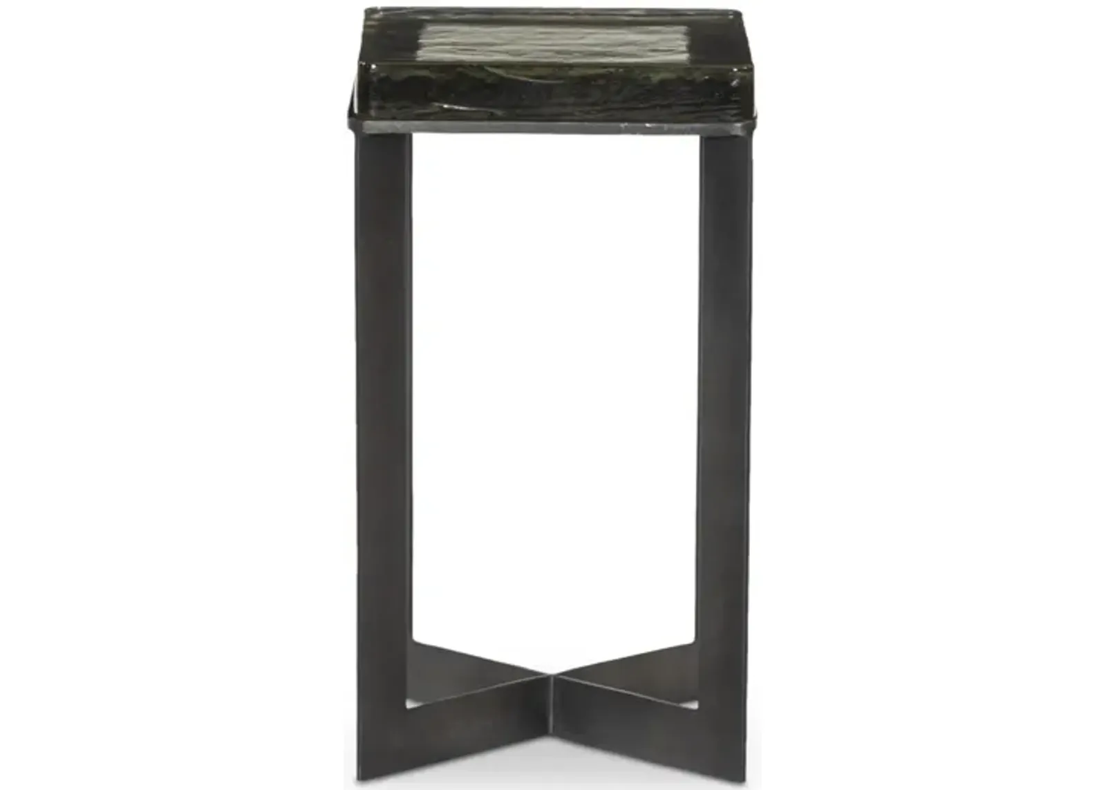 Lennie Cast Glass End Table