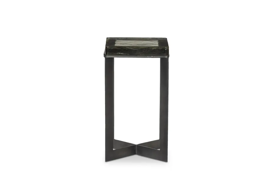 Lennie Cast Glass End Table