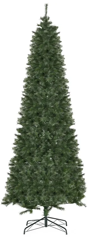 8' Artificial Christmas Tree with Realistic Branch Tips, Auto Open for Party