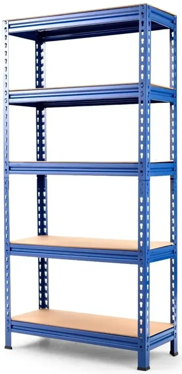 Heavy Duty  5-Shelf Adjustable Metal Storage Rack – Strong Shelving for Organizing