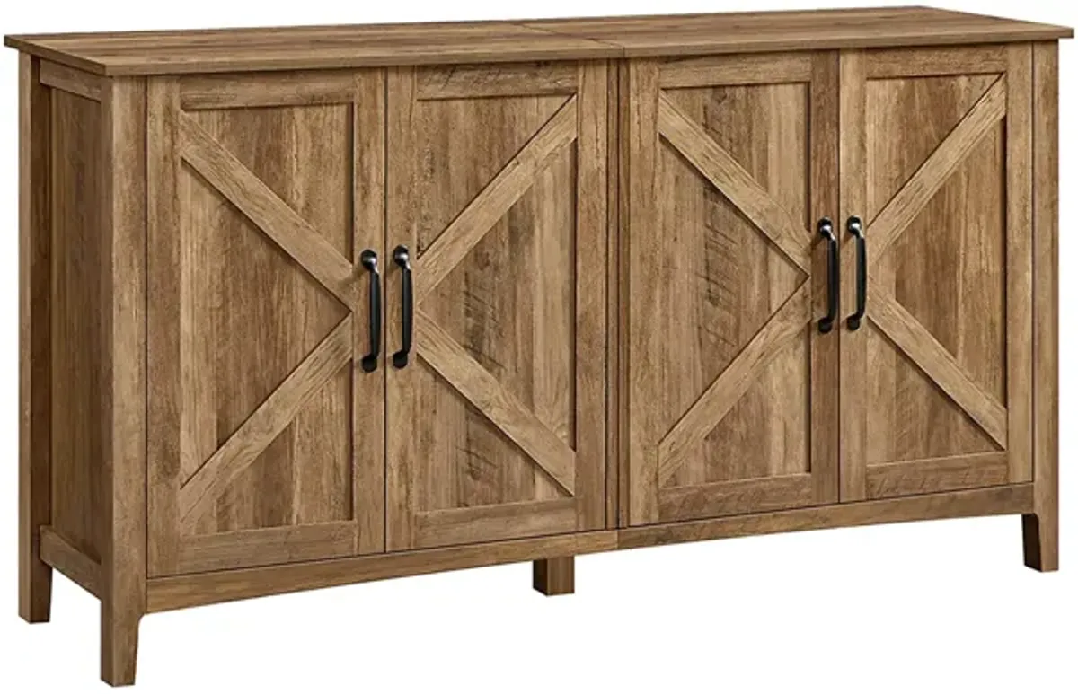 Adjustable Shelf Buffet Cabinet – Stylish Sideboard Organizer for Living Room, Pantry, or Kitchen Use