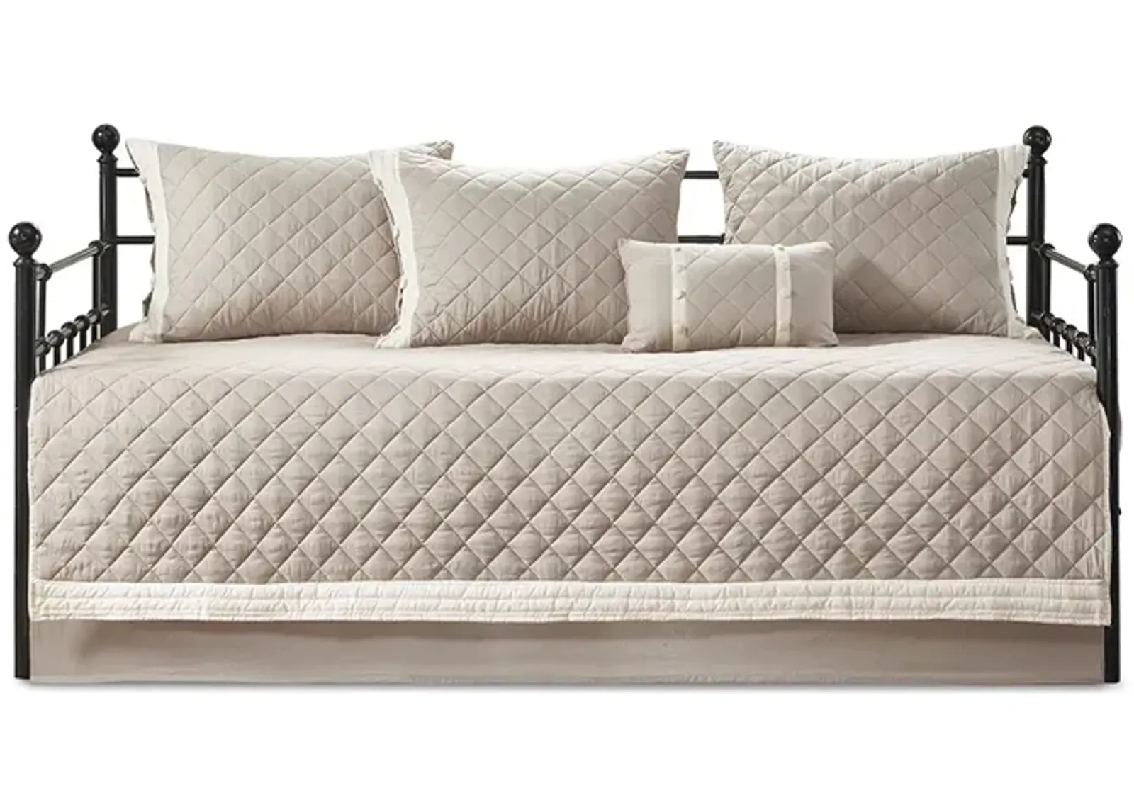 Gracie Mills Kristofer Classic Elegance 6-Piece Cotton Daybed Cover Collection