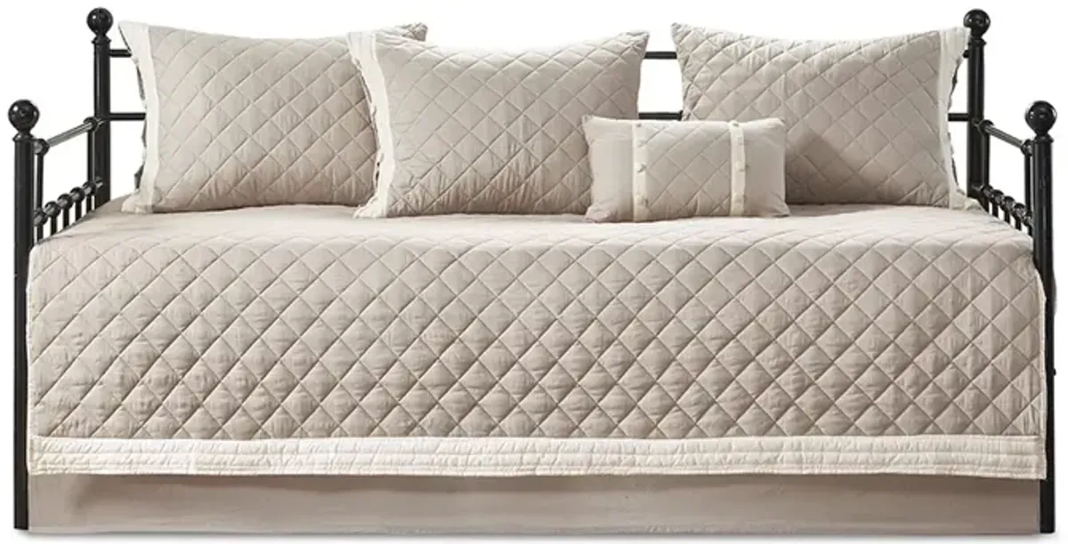 Gracie Mills Kristofer Classic Elegance 6-Piece Cotton Daybed Cover Collection