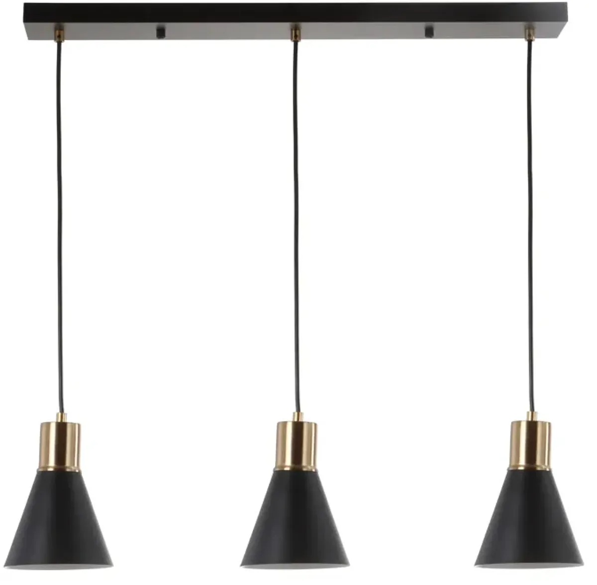 Apollo 3-Light Mid-Century Modern Iron Adjustable Linear LED Pendant