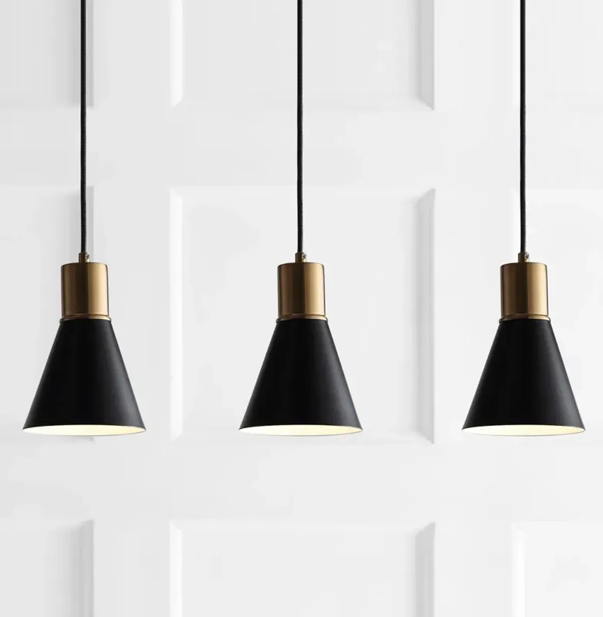 Apollo 3-Light Mid-Century Modern Iron Adjustable Linear LED Pendant