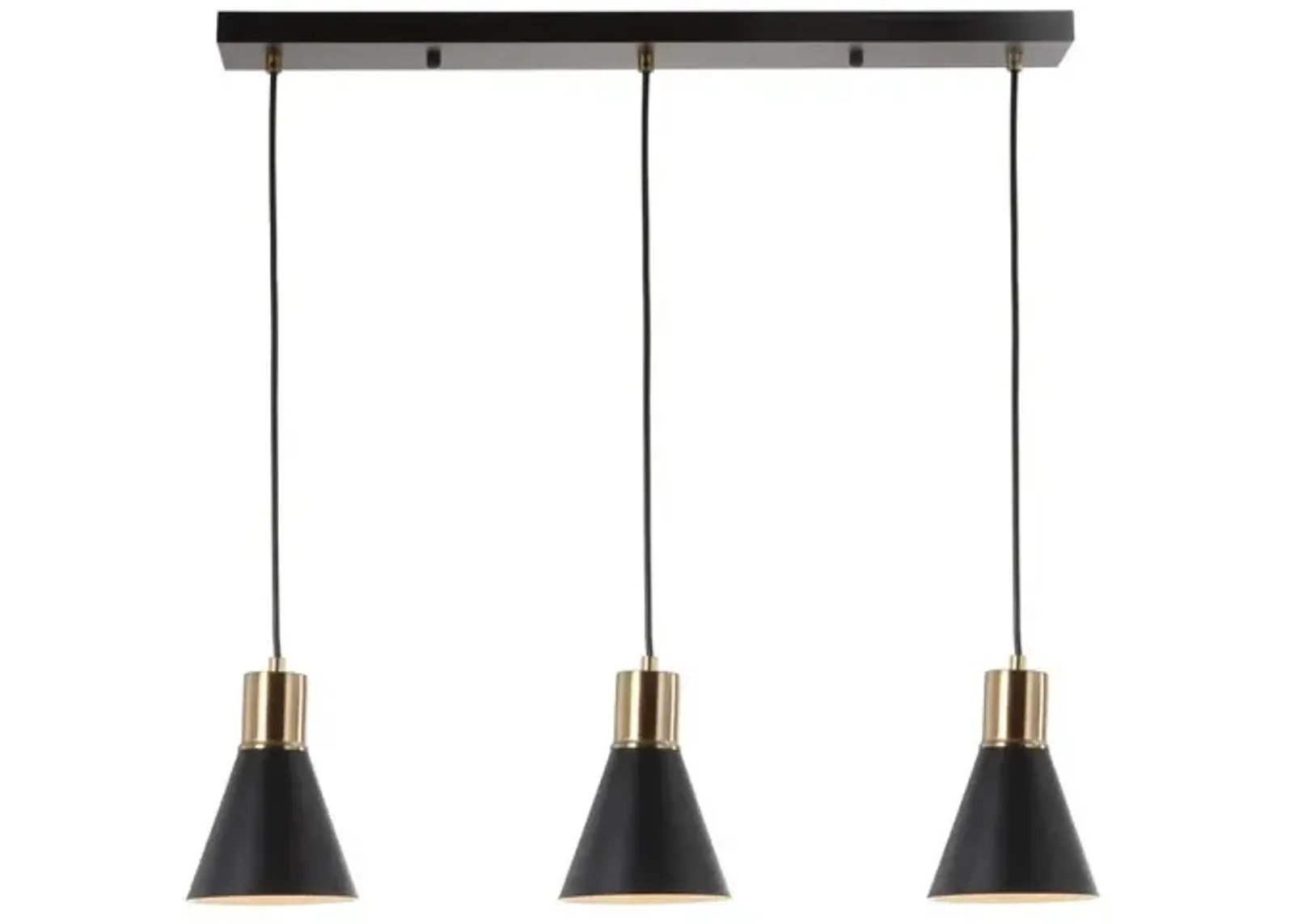 Apollo 3-Light Mid-Century Modern Iron Adjustable Linear LED Pendant