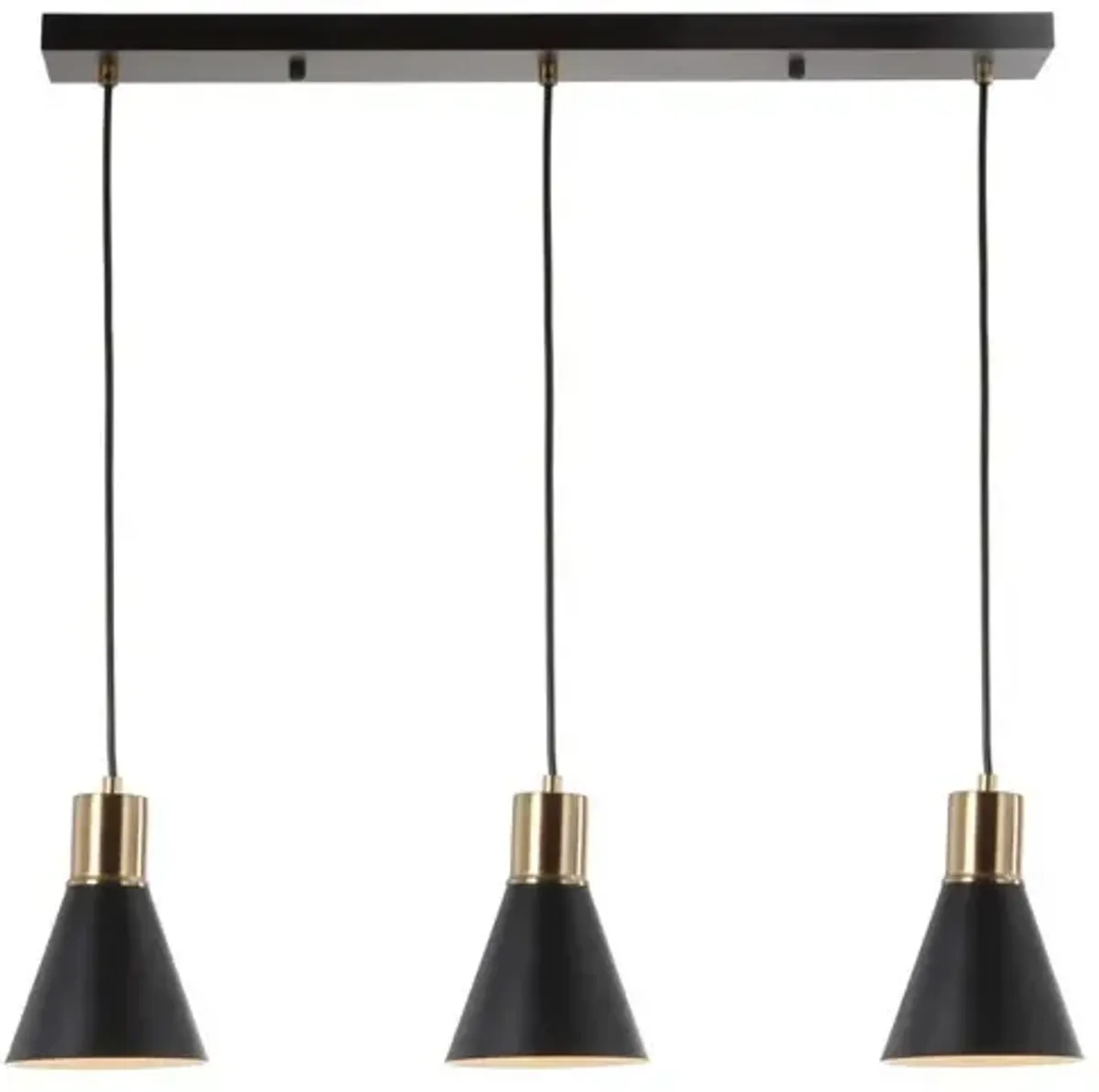 Apollo 3-Light Mid-Century Modern Iron Adjustable Linear LED Pendant