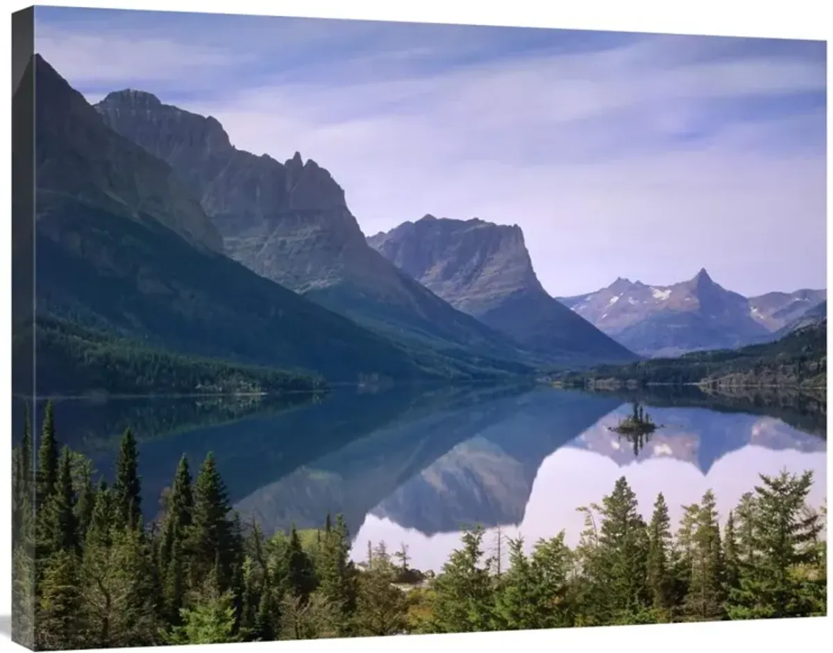 Wild Goose Island in St Marys Lake, Glacier National Park, Montana-Canvas Art-32x24