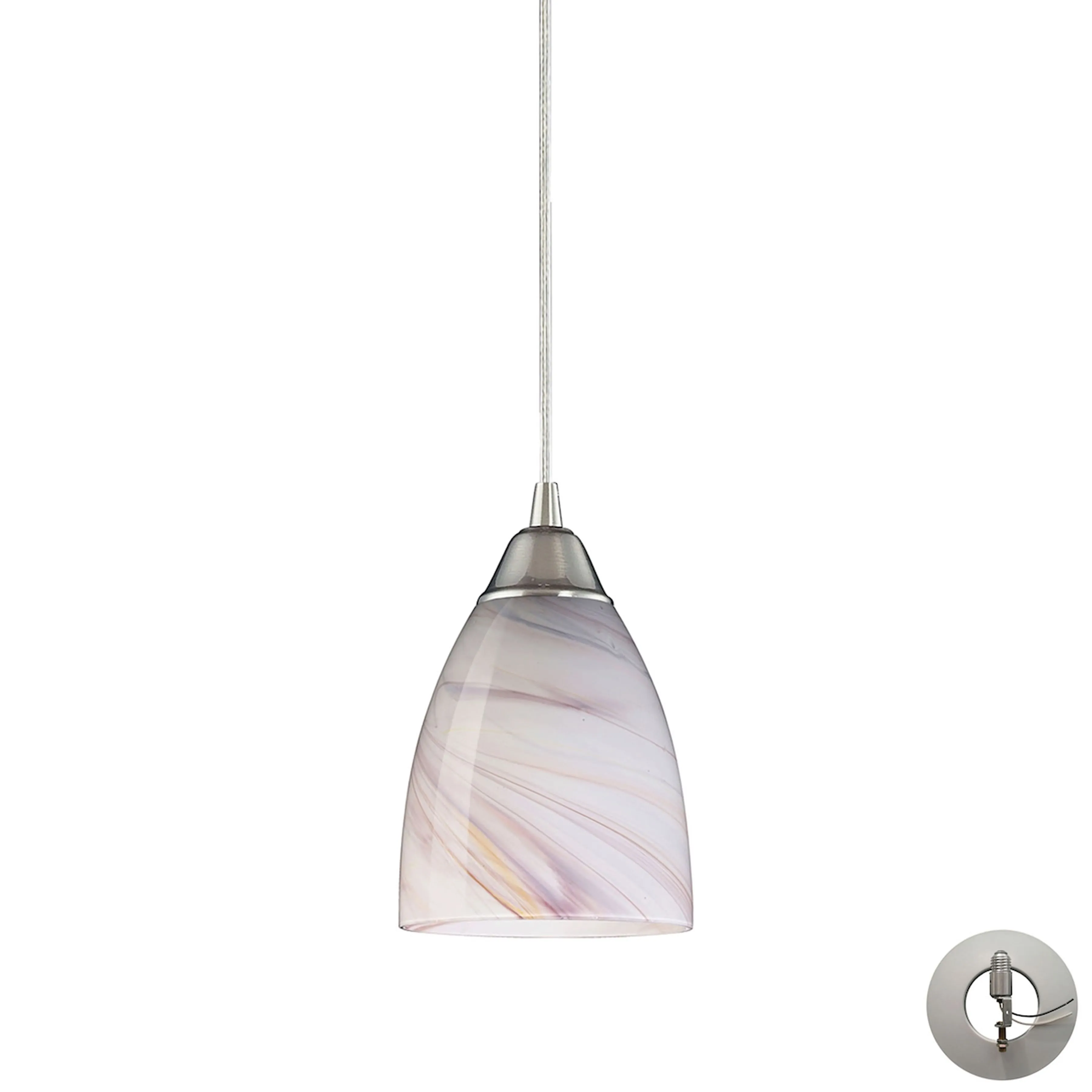 Pierra Mini Pendant - Creme Lilac