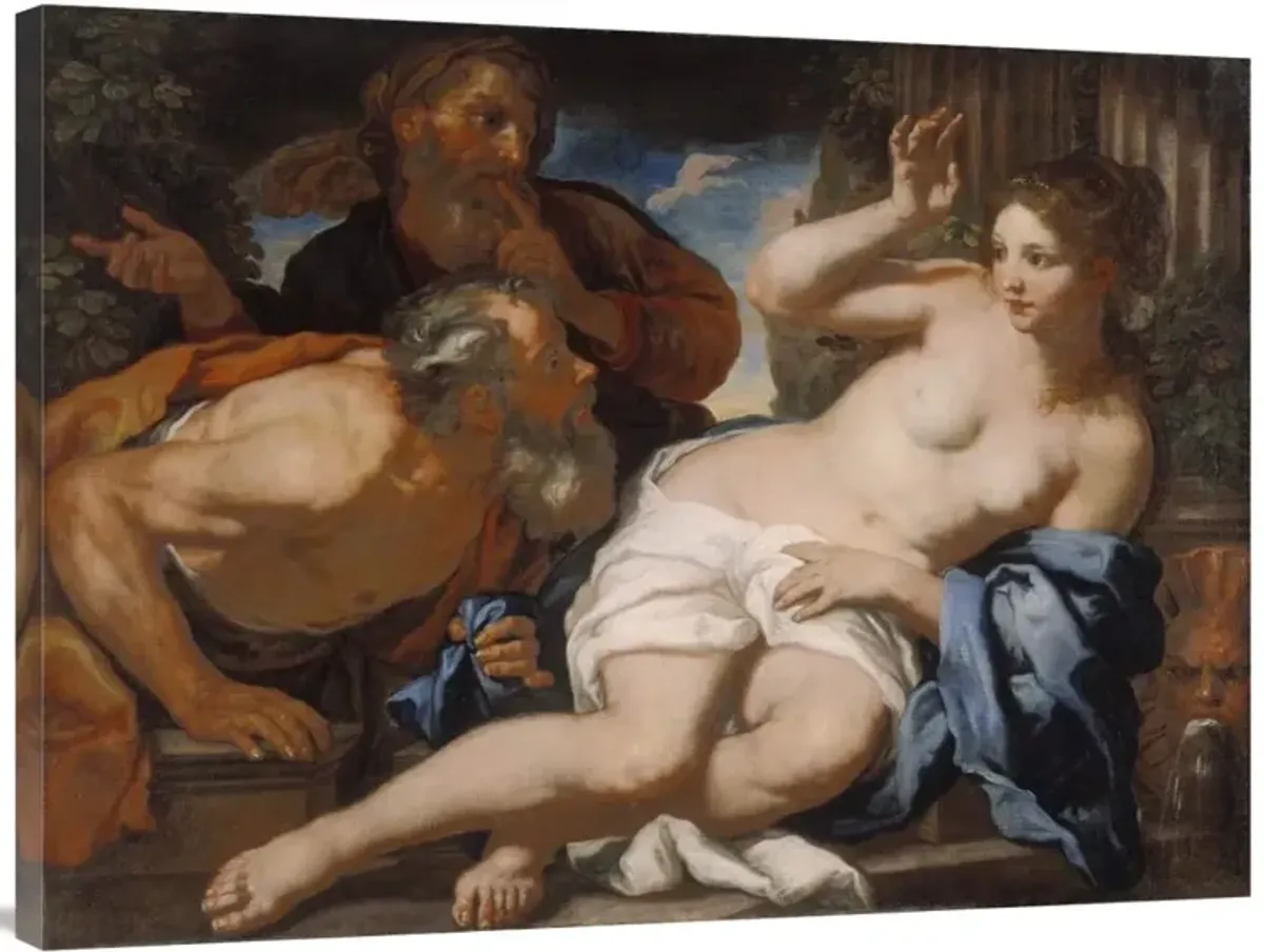 Susannah and the Elders-Canvas Art-40x30