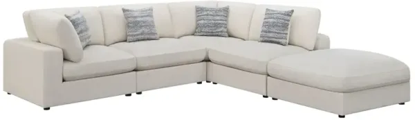 Coaster Co. of America Serene 5-piece Upholstered Modular Sectional Sofa Beige