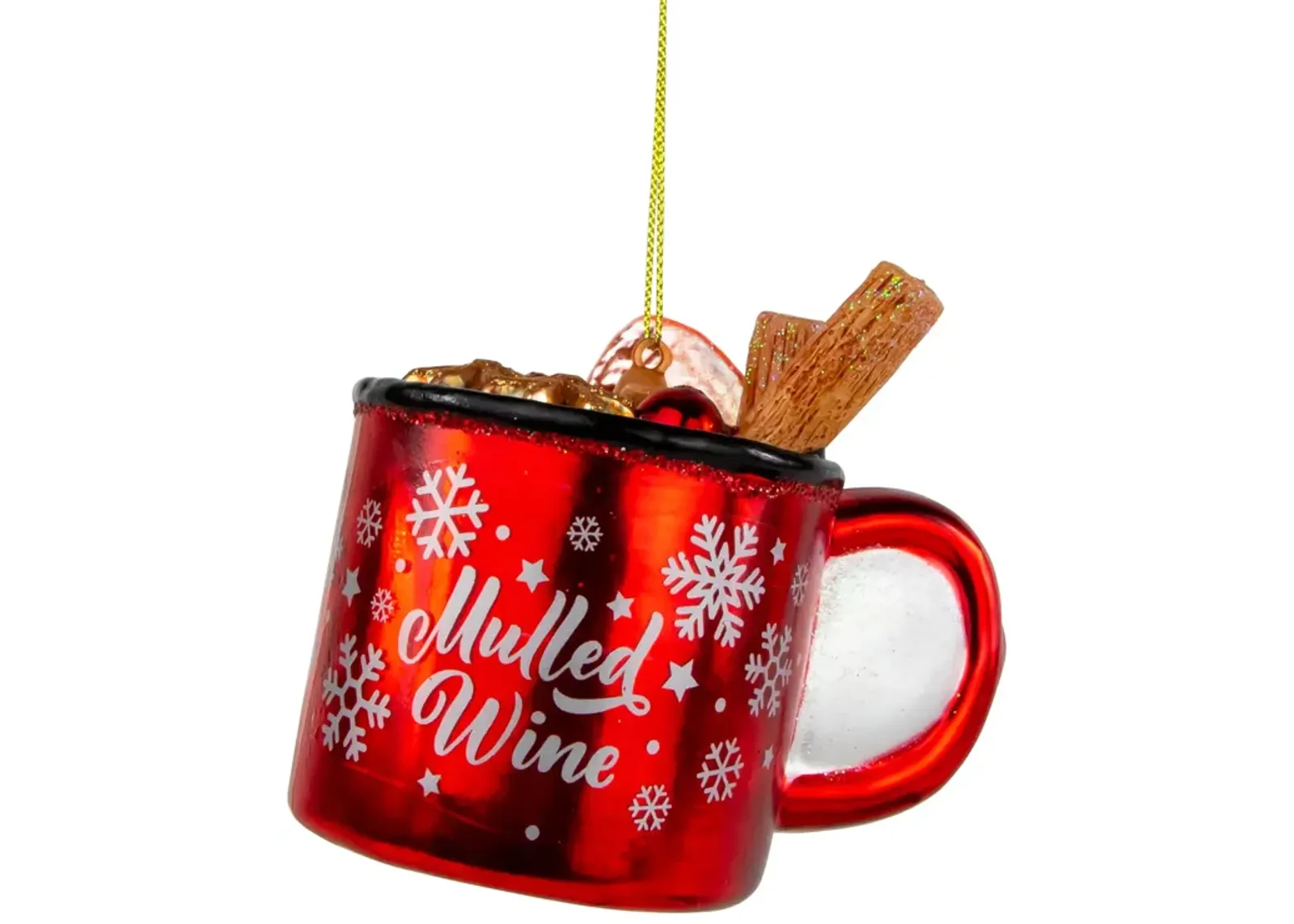 4" Mulled Wine Glass Christmas Ornament