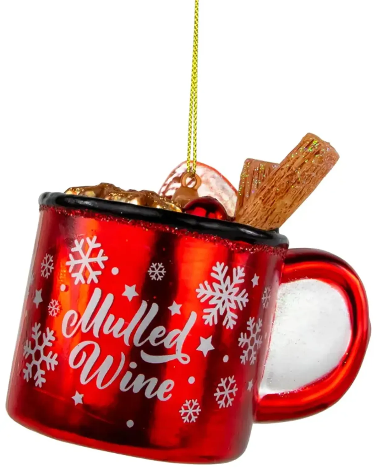 4" Mulled Wine Glass Christmas Ornament