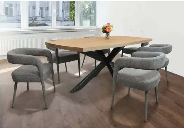 Logan 82 Dining Table with 3 sets of Galway Grey Side Chairs
