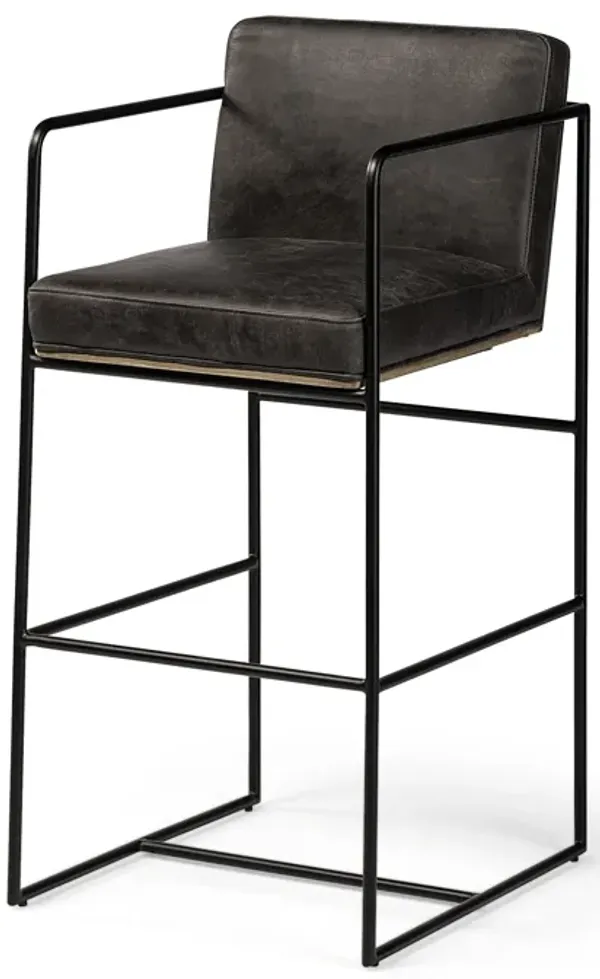 Stamford Leather Stool