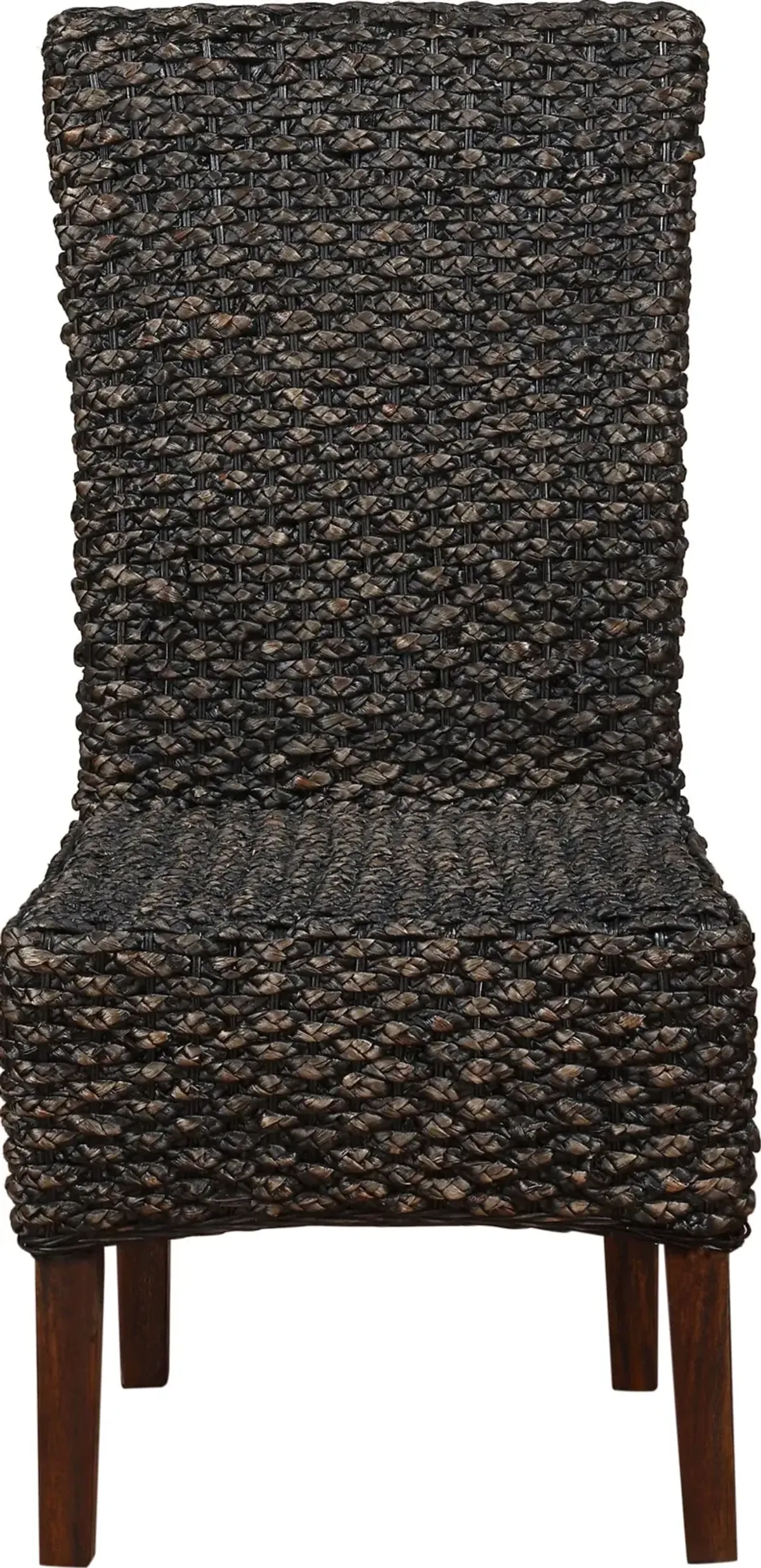 Meadow Wicker Dining Chair in Brick Brown - Set of 2