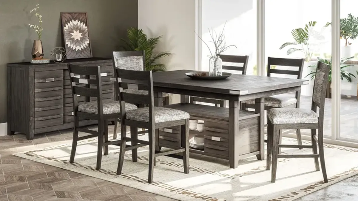 Altamonte Contemporary Rectangle Dining Table with Adjustable Height