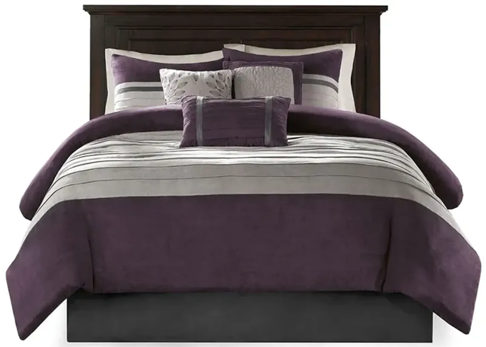 Gracie Mills Bryony 7-Piece Microsuede Comforter Set