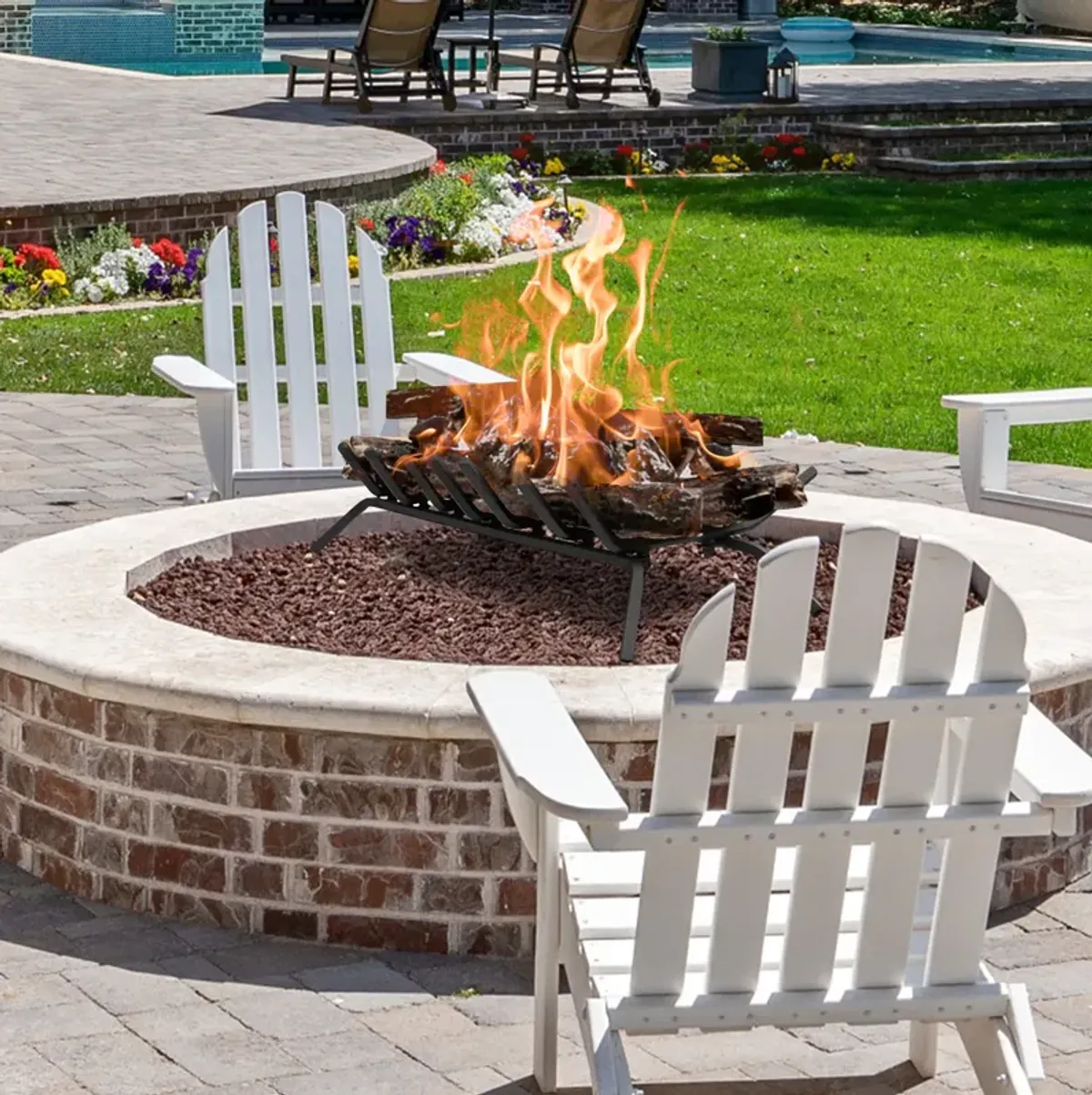 Fireplace Grate for Outdoor Fire Pit