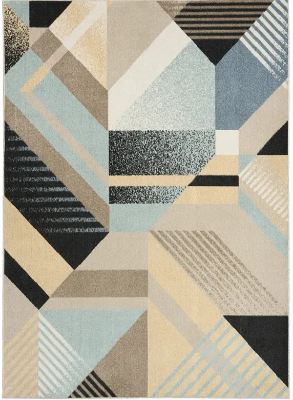 Washable Decor WSD10 Multicolor 5'3" x 7' Rug