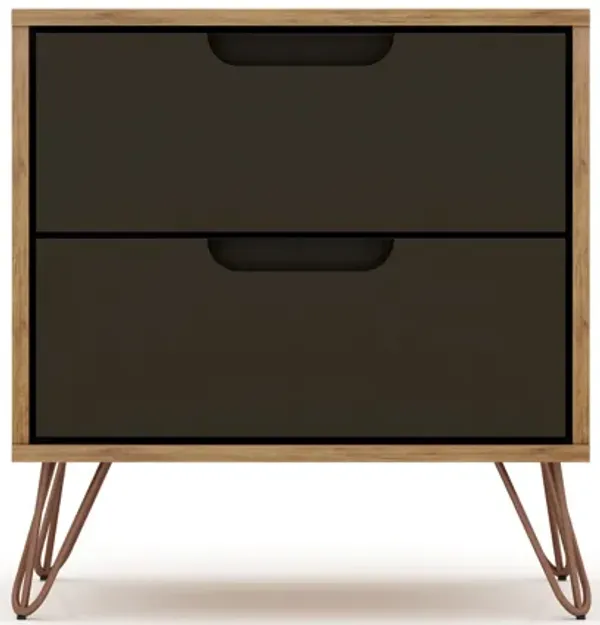 Rockefeller Gray 2-Drawer Nightstands (Set of 2)