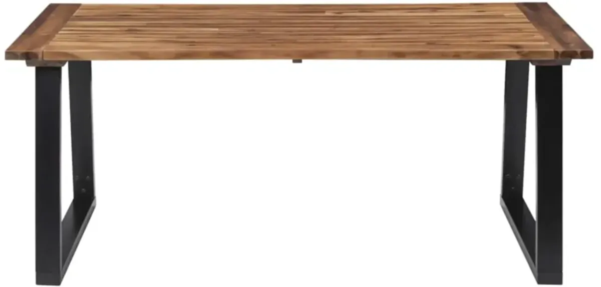 vidaXL Dining Table Solid Acacia Wood 70.9"x35.4"