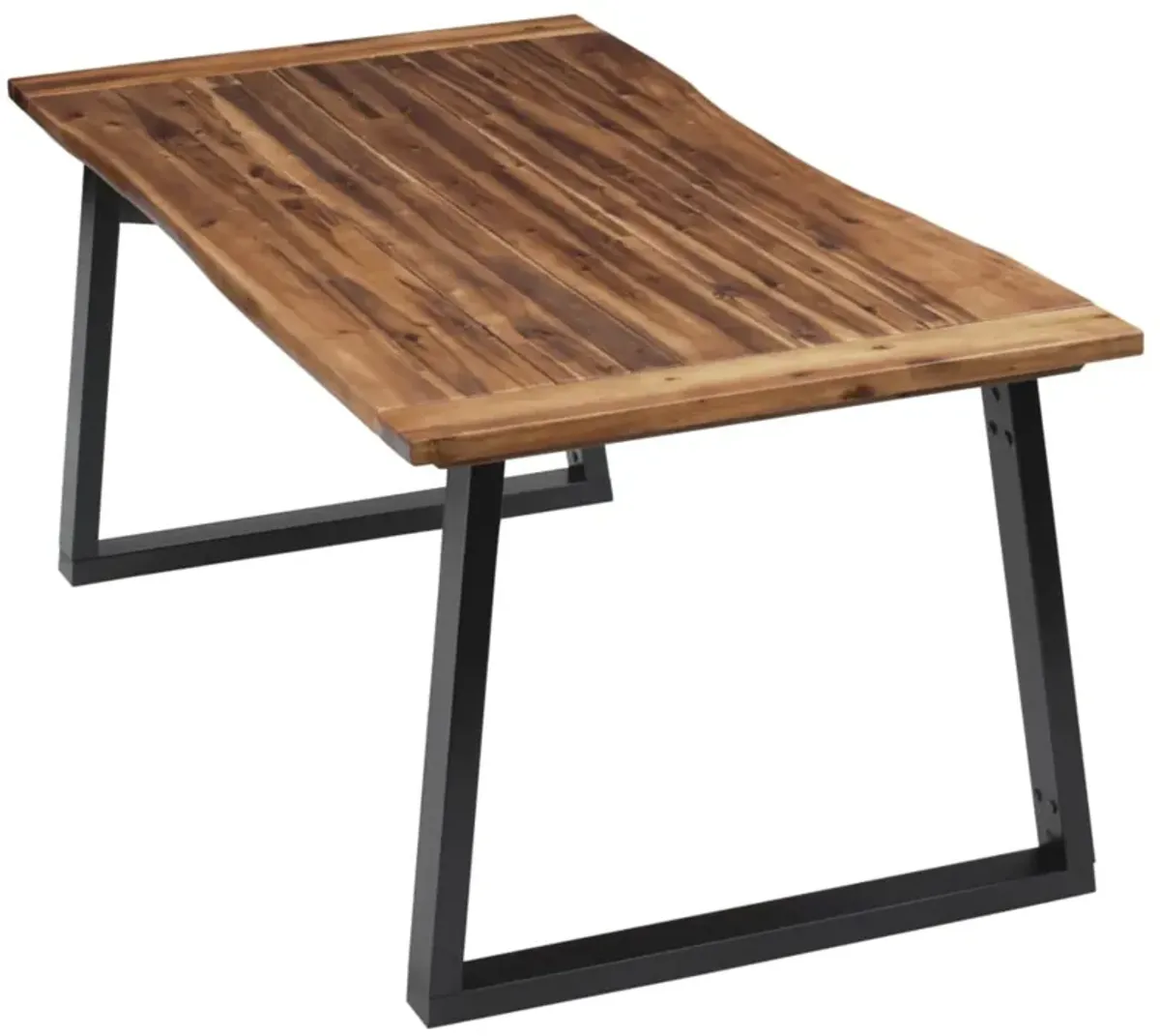 vidaXL Dining Table Solid Acacia Wood 70.9"x35.4"