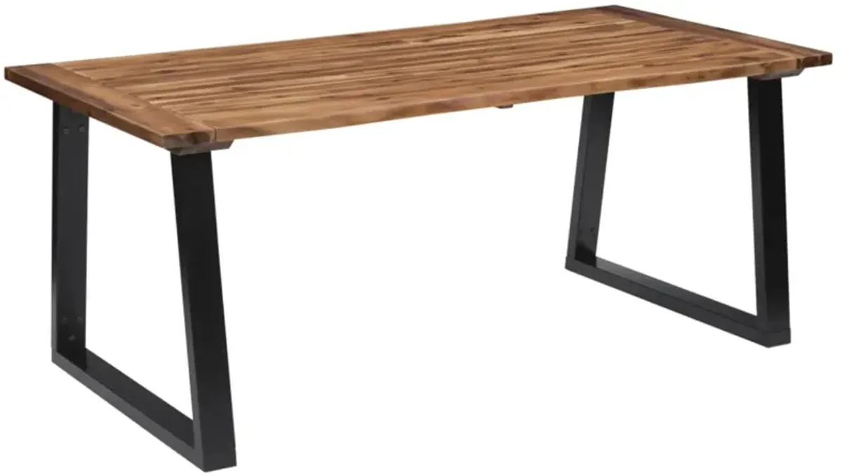 vidaXL Dining Table Solid Acacia Wood 70.9"x35.4"