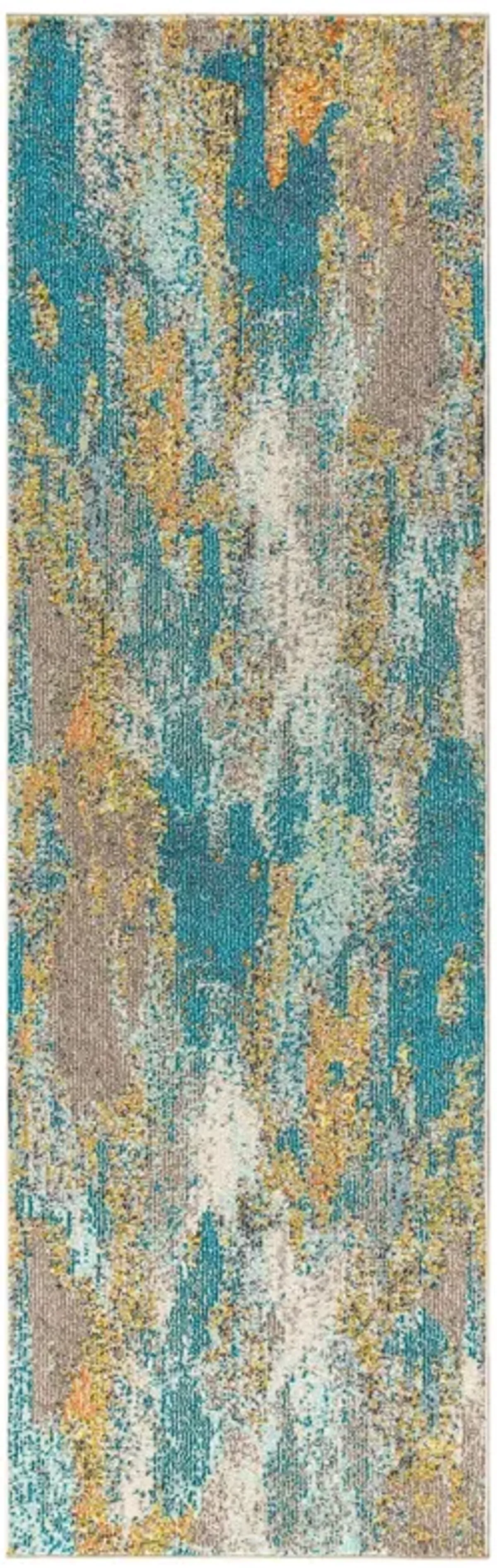 Contemporary Pop Modern Abstract Vintage Waterfall Area Rug