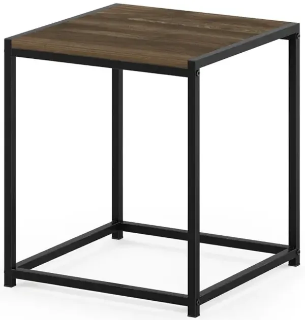 Furinno Camnus Modern Living End Table, Columbia Walnut
