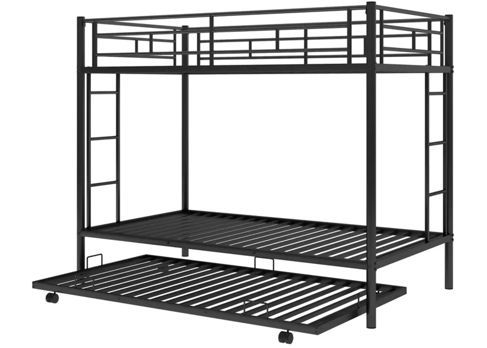 Twin Over Twin Bunk Bed With Trundle