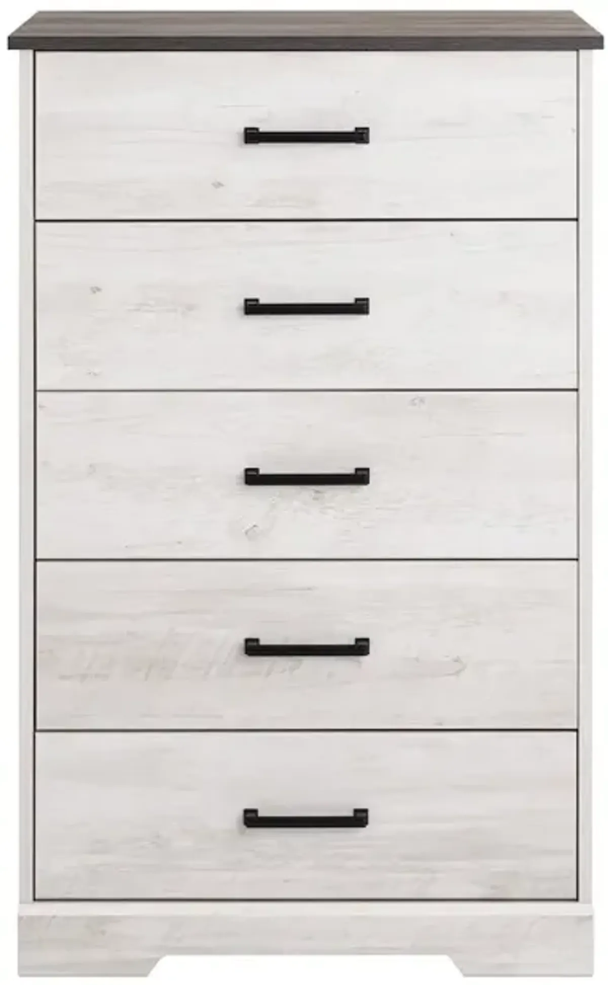 Prepac Rustic Ridge Washed White 5 Drawer 18.5D x 27.5W x 43.5H Dresser