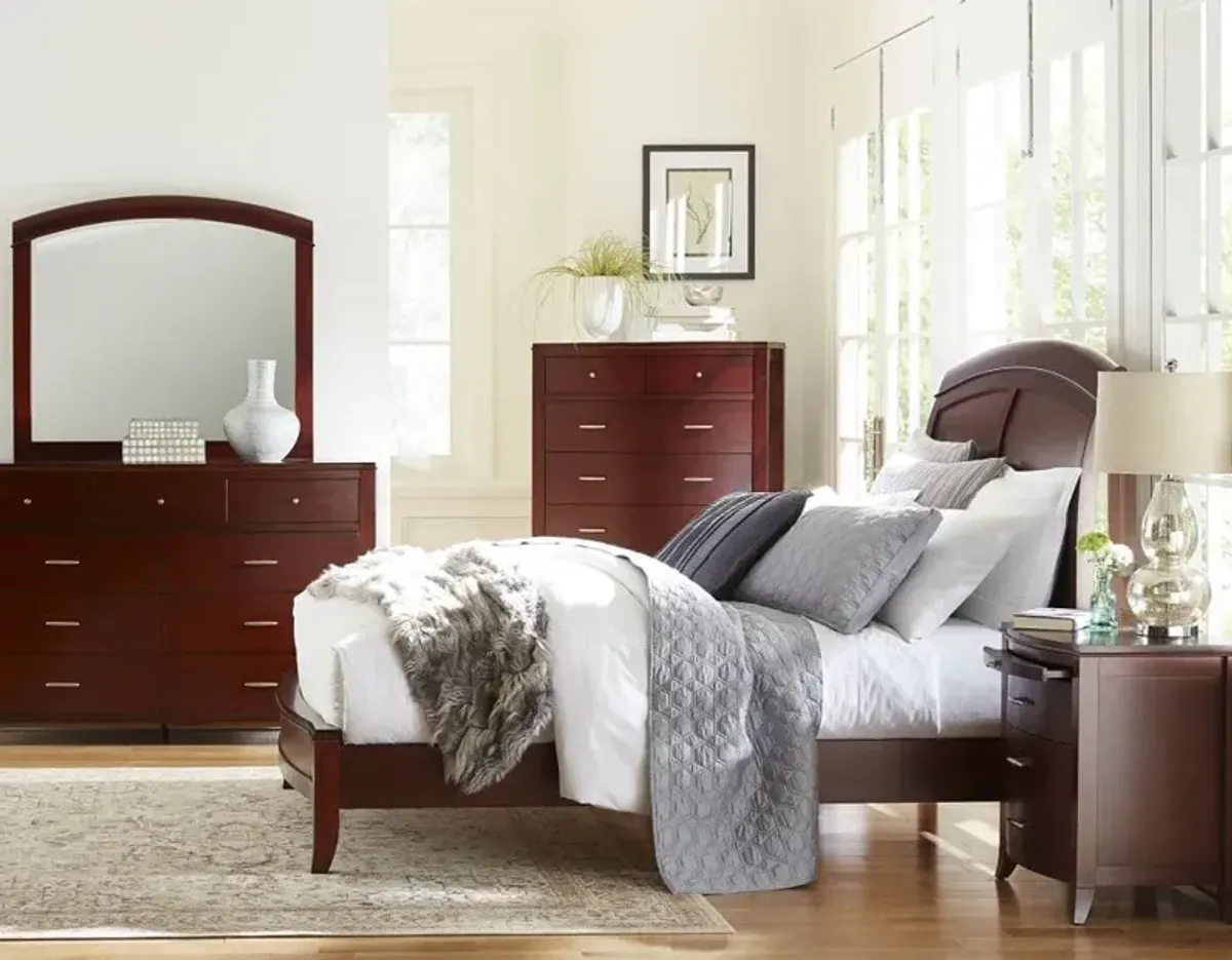 Brighton Wood Sleigh Twin Bed