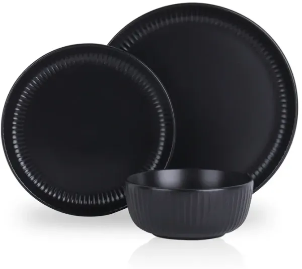 Stone Lain Logan Stoneware 24 Piece Dinnerware Set