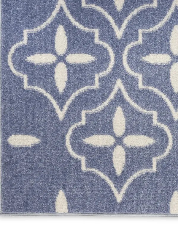 Nourison Essentials NRE04 Blue/Ivory 5' x 7' Rug