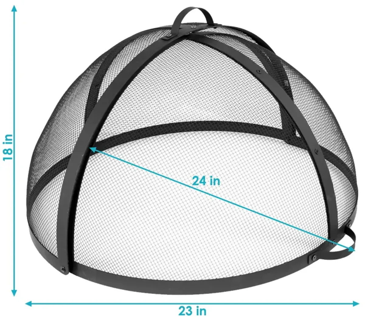 Sunnydaze Easy Access Steel Fire Pit Spark Screen